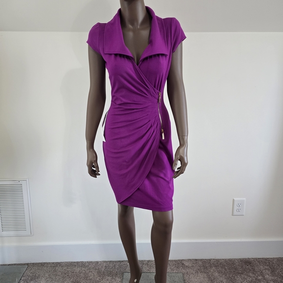 Cache Vibrant Purple Mini Dress - Picture 1 of 5